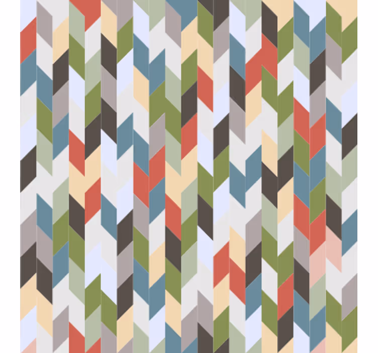 Papel pintado geométrico en espiga espectro - TenVinilo