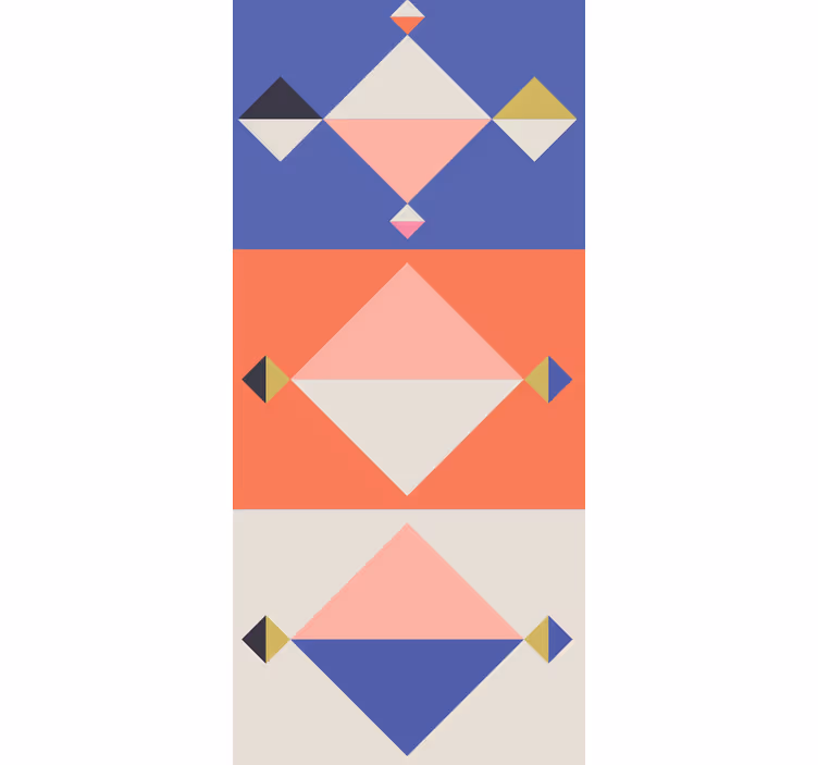 Papel pintado geométrico formas modernas abstractas - TenVinilo