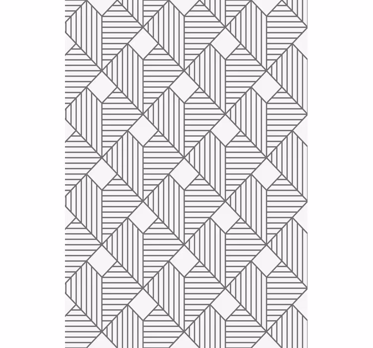 Papel pintado geométrico estilo gris - TenVinilo