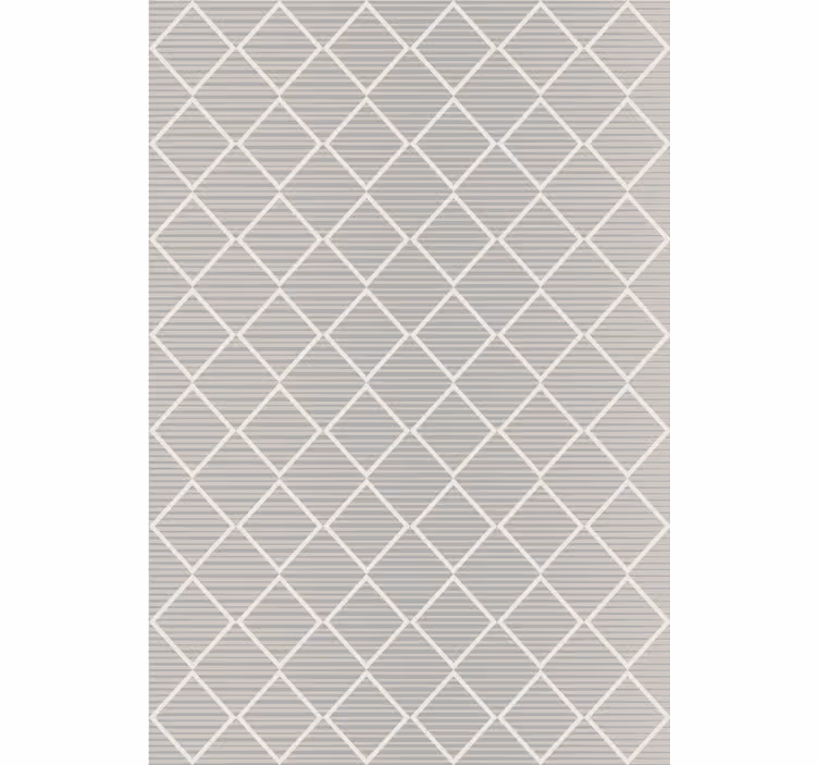 Papel pintado geométrico en gris con patrón de diamantes - TenVinilo