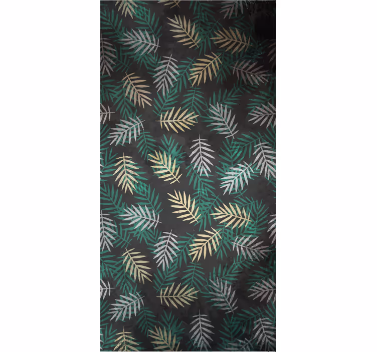 Papel pintado naturaleza diseño de vegetación tropical - TenVinilo