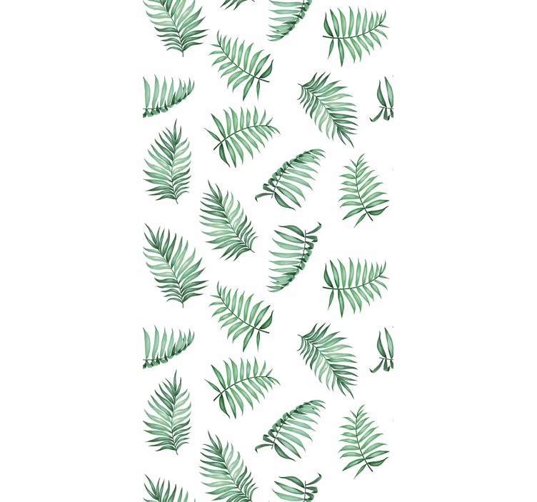 Papel pintado naturaleza hojas de palma verdes - TenVinilo