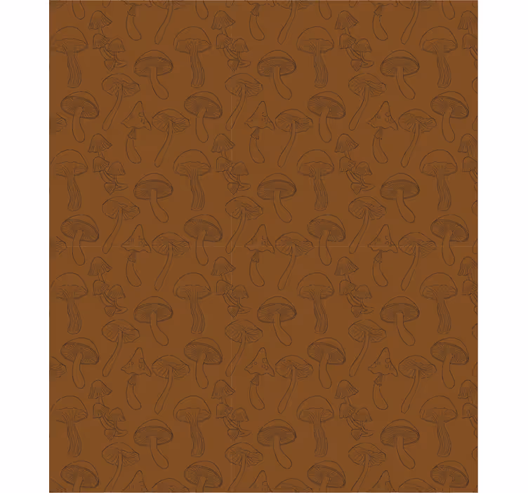 Papel pintado naturaleza patrón de setas - TenVinilo