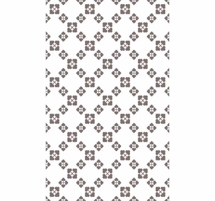 Papel pintado naturaleza diseño tréboles beige - TenVinilo