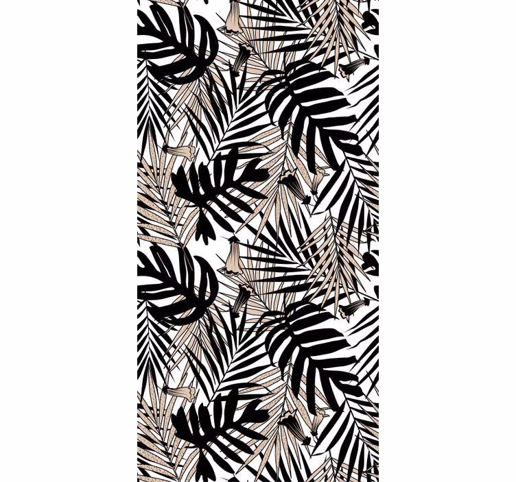 Papel pintado naturaleza hoja tropical - TenVinilo