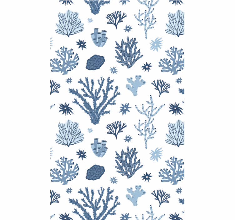Papel pintado naturaleza estampado de arrecife coralino - TenVinilo