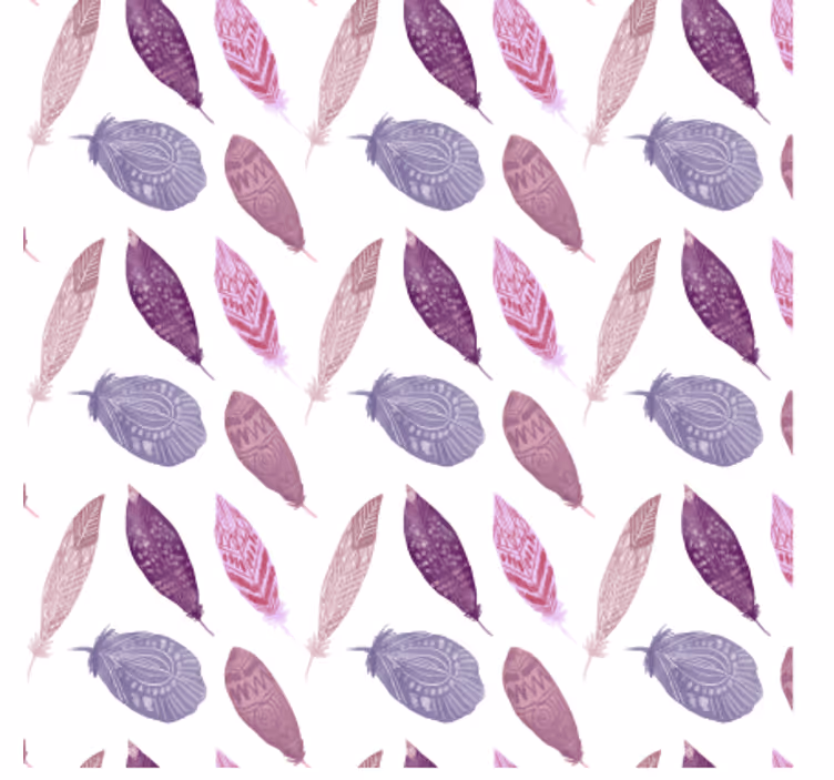 Papel pintado naturaleza motivo de plumas vibrantes - TenVinilo