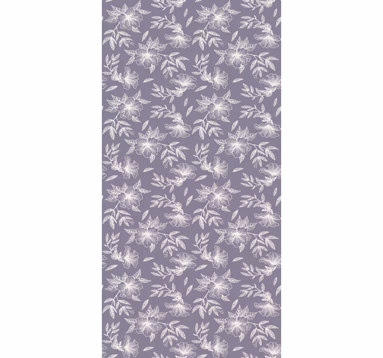 Papel pintado texturas floral lila - TenVinilo