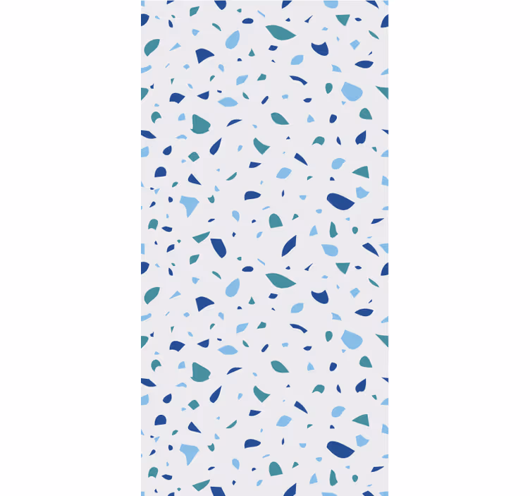 Papel pintado texturas tonos azules terrazzo - TenVinilo