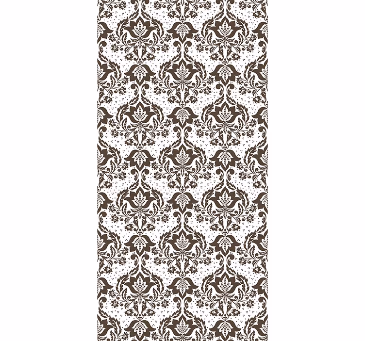 Papel pintado retro con diseño barroco - TenVinilo