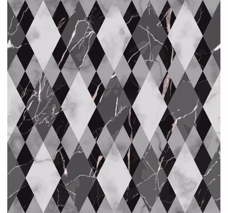 Papel pintado mármol patrón diamante oscuro - TenVinilo