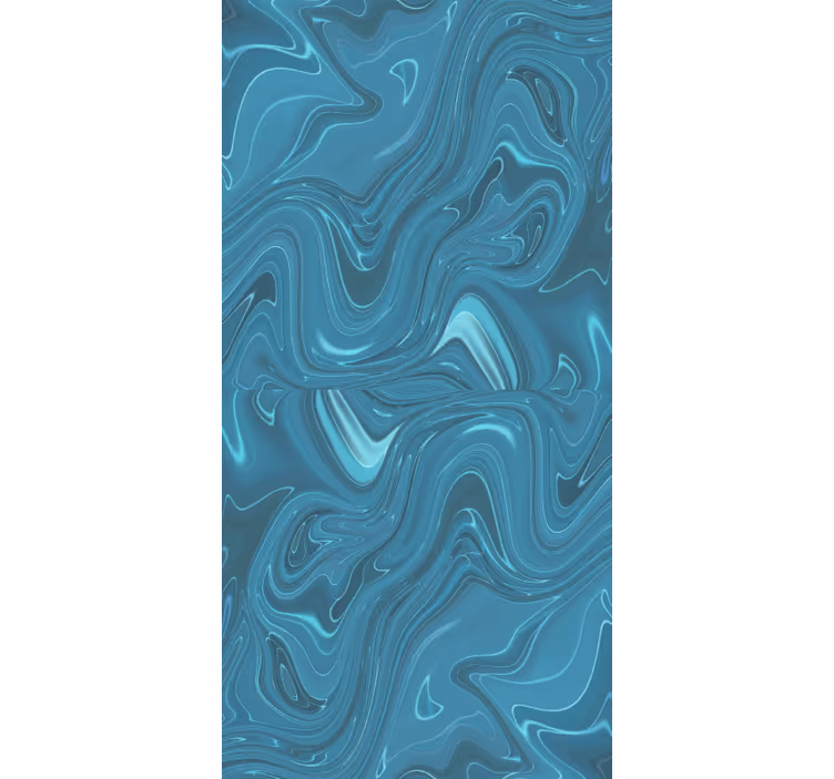 Papel pintado mármol tonos oceánicos en remolino - TenVinilo
