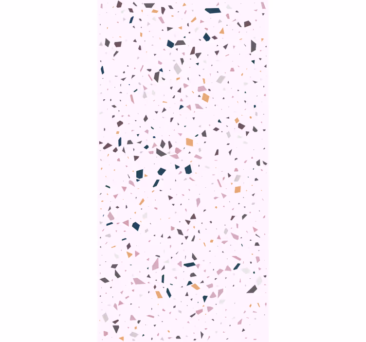 Papel pintado mármol fragmentos geométricos coloridos - TenVinilo