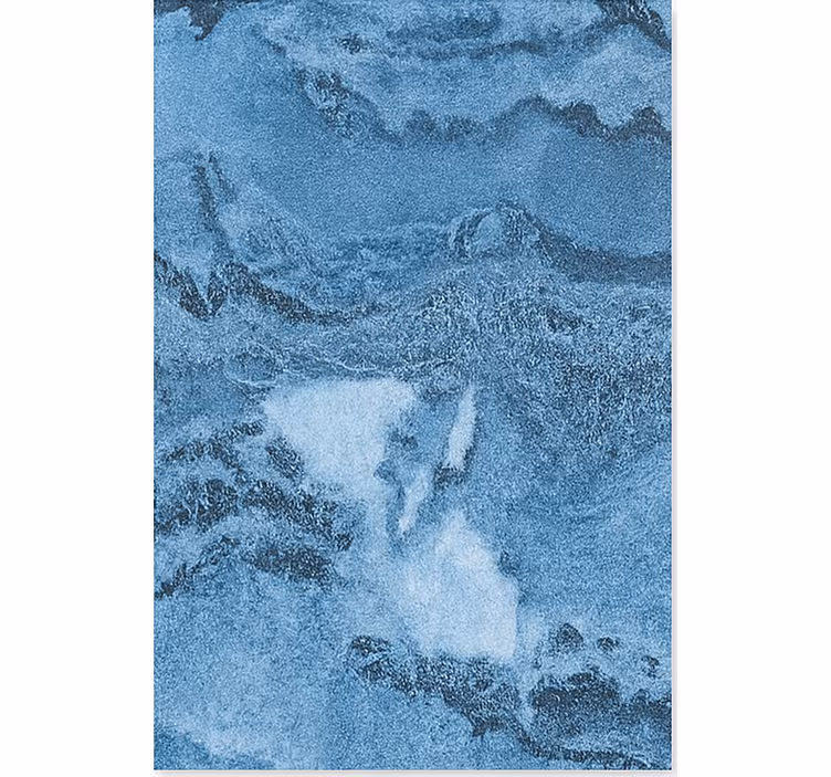 Papel pintado mármol textura azul profundo - TenVinilo