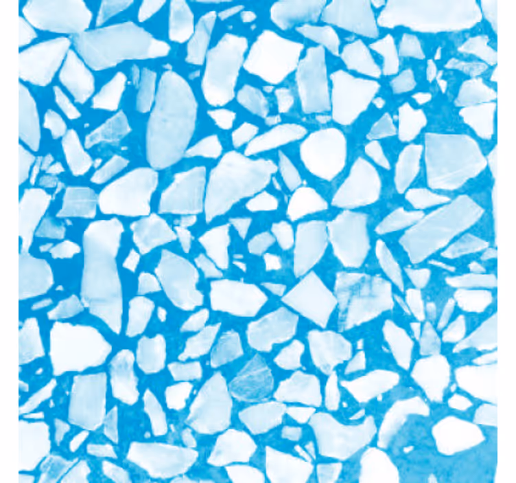 Papel pintado piedra mosaico azul chill - TenVinilo