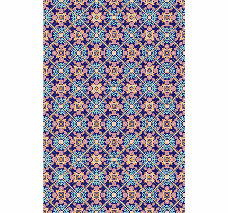 Papel pintado azulejos estilo mediterráneo - TenVinilo