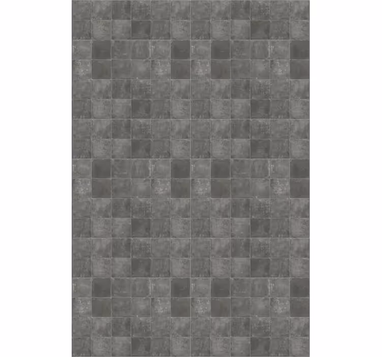 Papel pintado azulejos cuadrados vintage gris oscuro - TenVinilo