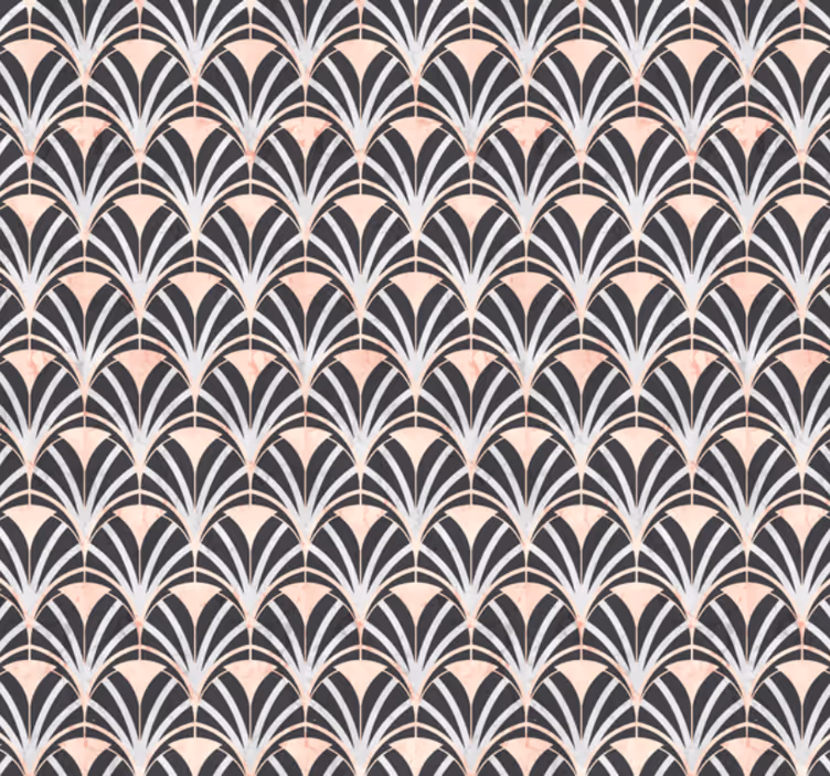 Papel pintado azulejos efecto mármol art deco - TenVinilo