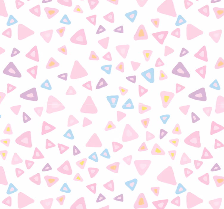 Papel pintado azulejos estilo kawaii en tonos pastel - TenVinilo