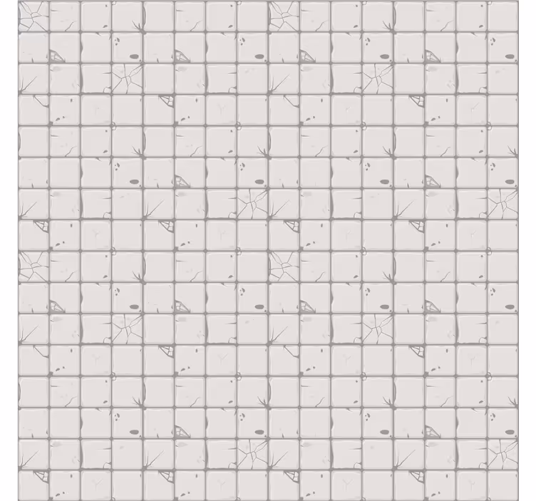 Papel pintado azulejos gris claro envejecido - TenVinilo