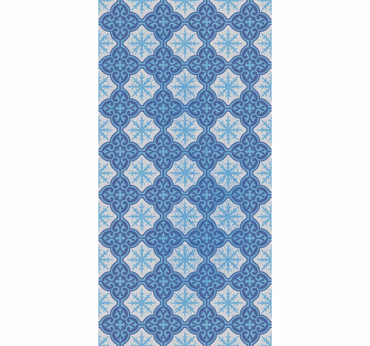 Papel pintado azulejos emblema de copo de nieve - TenVinilo