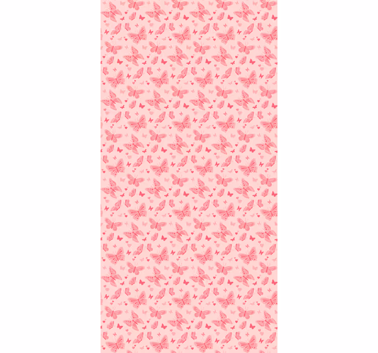 Papel pintado infantil rosa - TenVinilo
