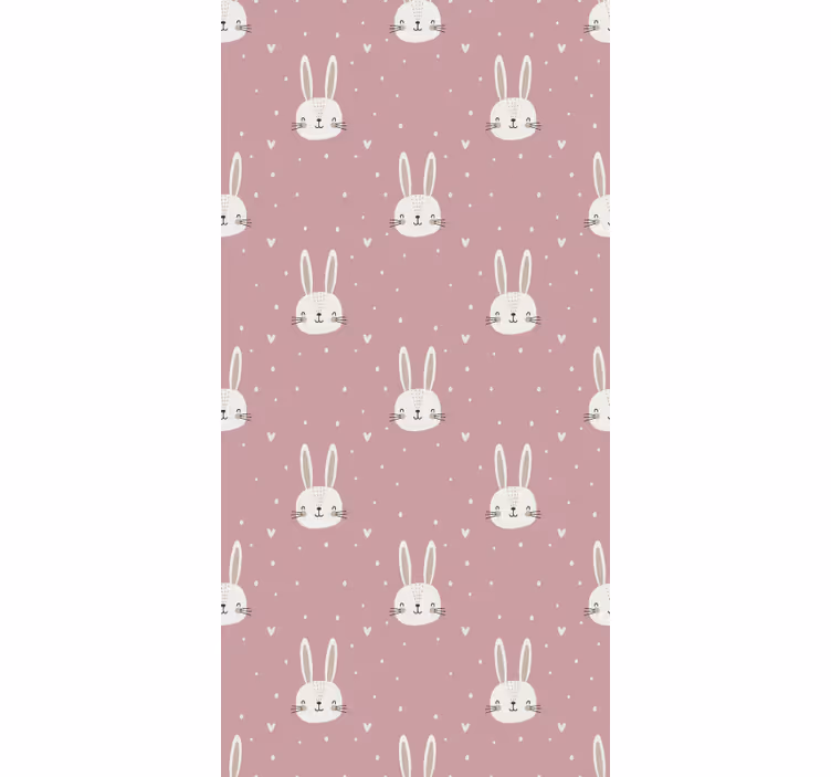 Papel pintado infantil patrón boho rosa - TenVinilo