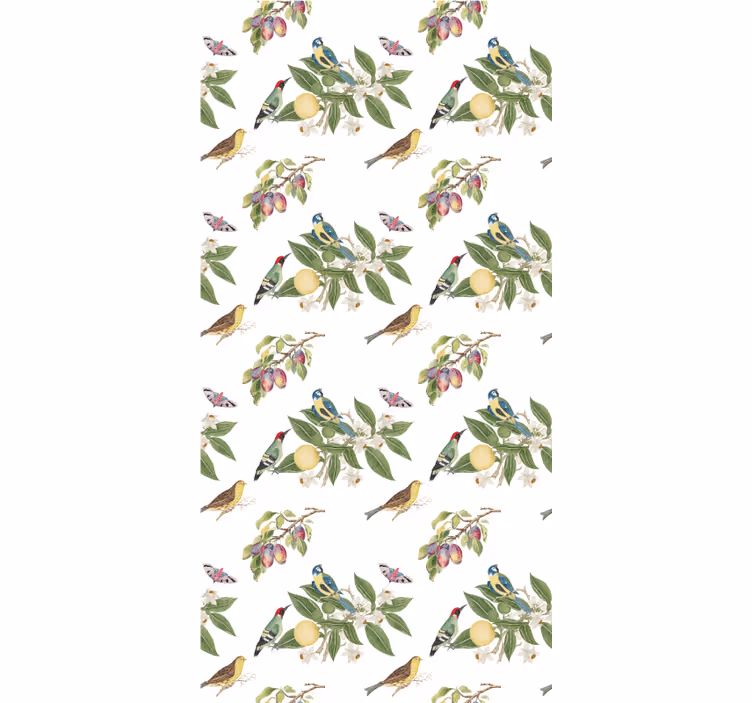 Papel pintado infantil saqueadores de frutas en la naturaleza - TenVinilo