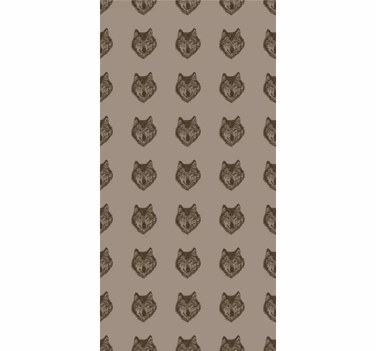 Papel pintado infantil lobo europeo - TenVinilo