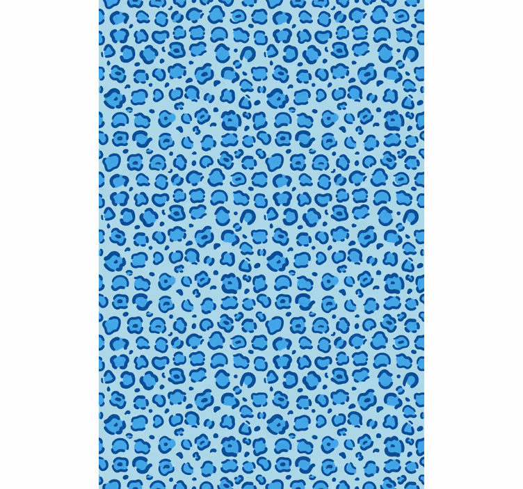 Papel pintado infantil patrón de manchas azules - TenVinilo