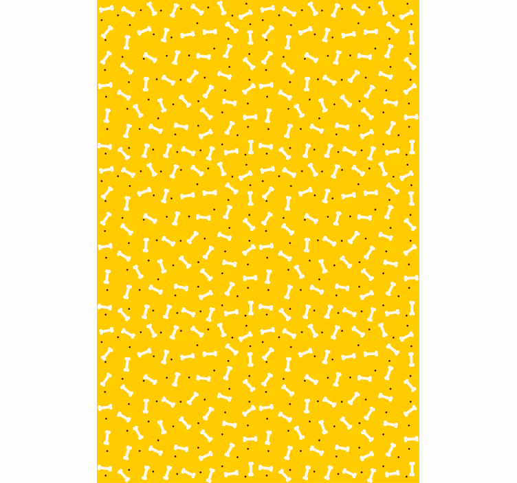 Papel pintado infantil patrón de huesitos divertido - TenVinilo
