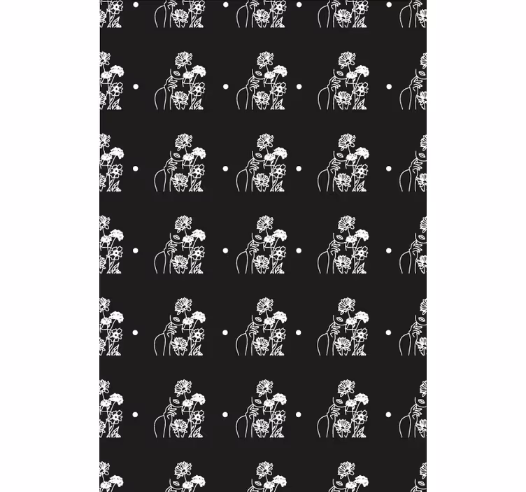 Papel pintado pasillos silueta en blanco y negro - TenVinilo