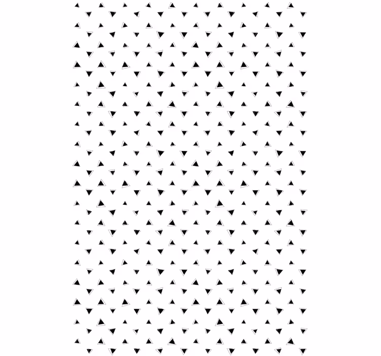 Papel pintado nórdico triángulos 3d en blanco y negro - TenVinilo