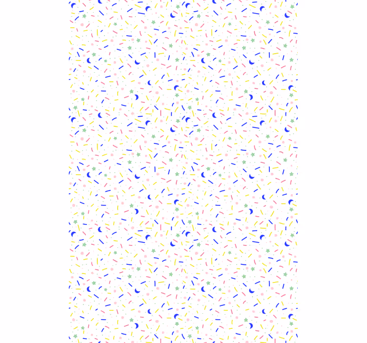 Papel pintado nórdico patrón de chispas coloridas - TenVinilo