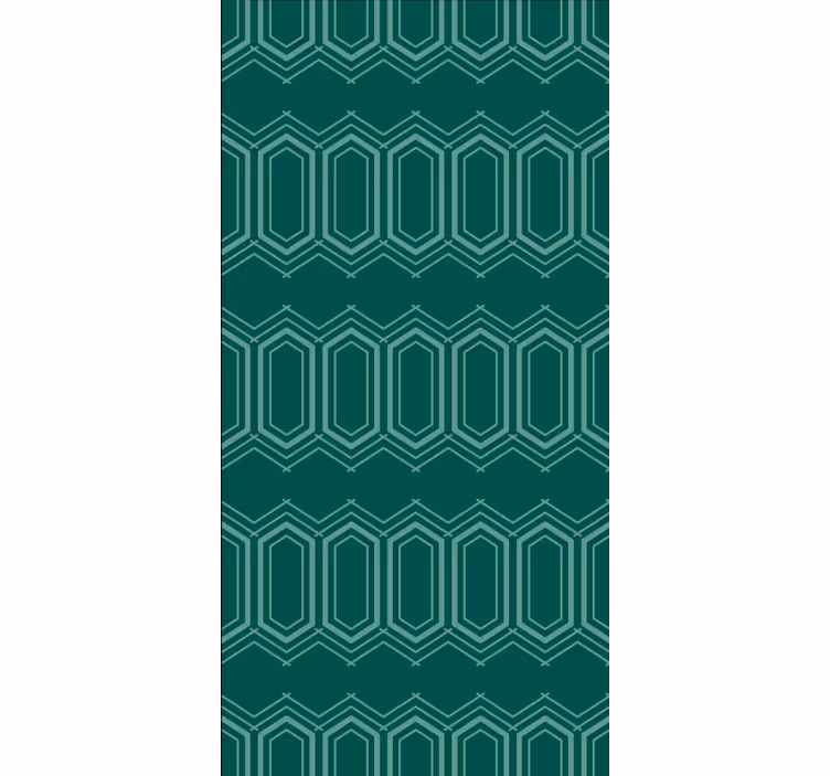 Papel pintado texturas patrón geométrico verde - TenVinilo