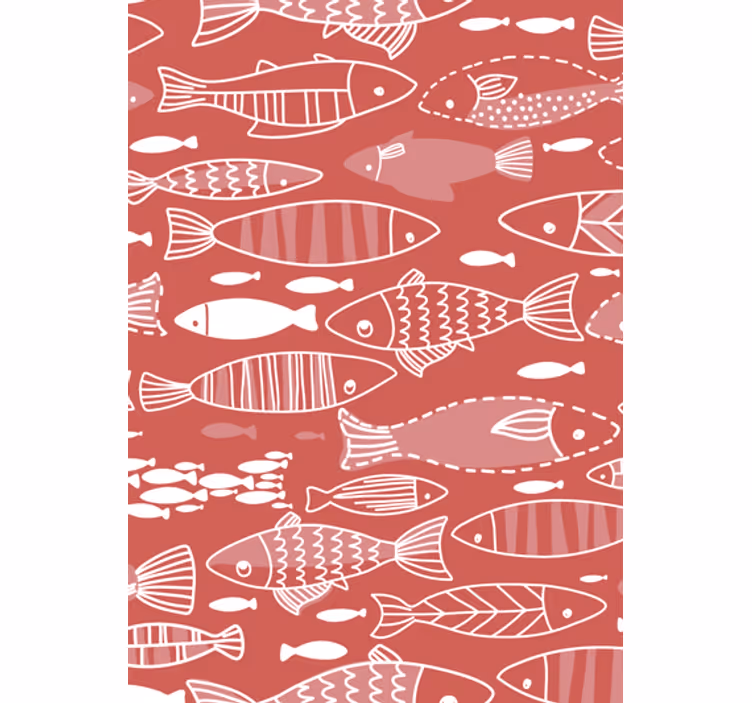 Papel pintado salón muchos peces bajo el mar - TenVinilo