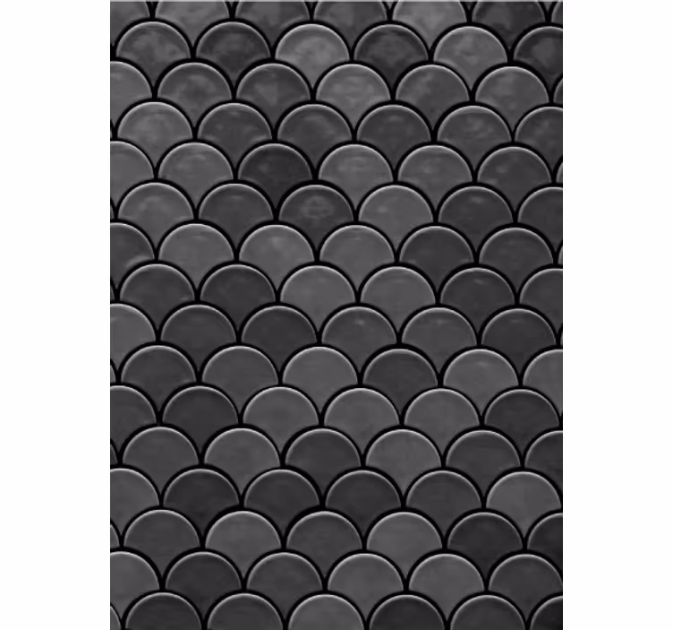 Papel pintado salón escamas negras - TenVinilo