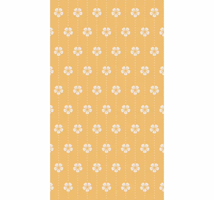 Papel pintado salón patrón de flores elegante - TenVinilo