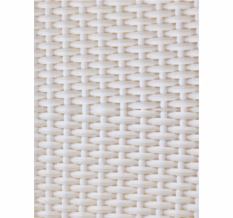 Papel pintado salón efecto ratán blanco - TenVinilo