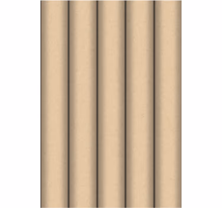 Papel pintado salón patrón minimalista de tubos marrones - TenVinilo
