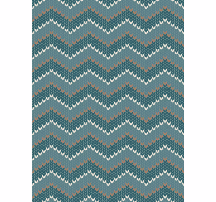 Papel pintado salón imitación fibra natural azul - TenVinilo
