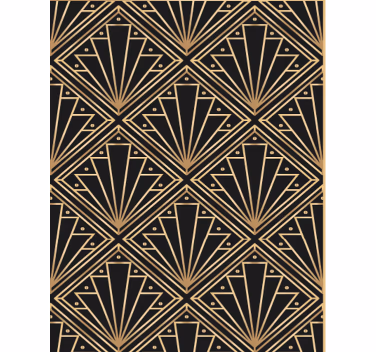 Papel pintado salón patrón art deco - TenVinilo