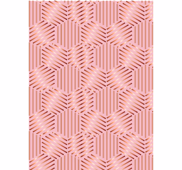 Papel pintado salón disposición geométrica - TenVinilo
