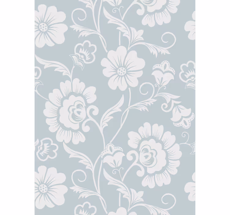 Papel pintado salón arreglo de motivos florales - TenVinilo