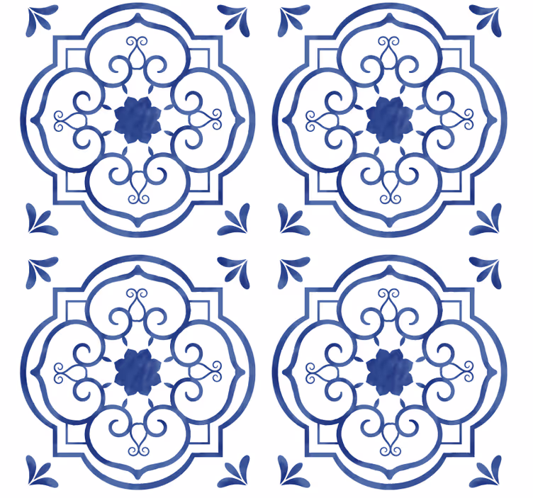 Papel pintado azulejos azulejo clásico - TenVinilo