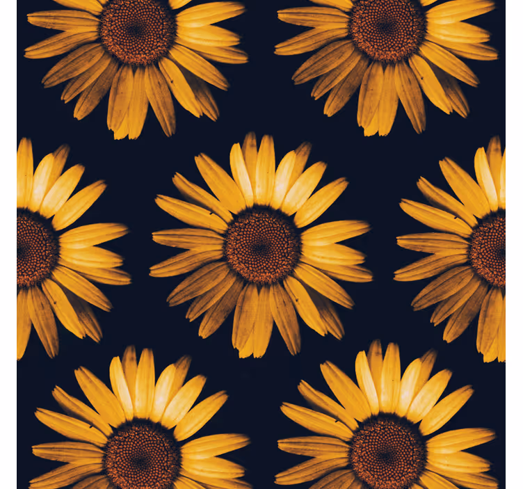 Papel pintado flores girasol amarillo - TenVinilo