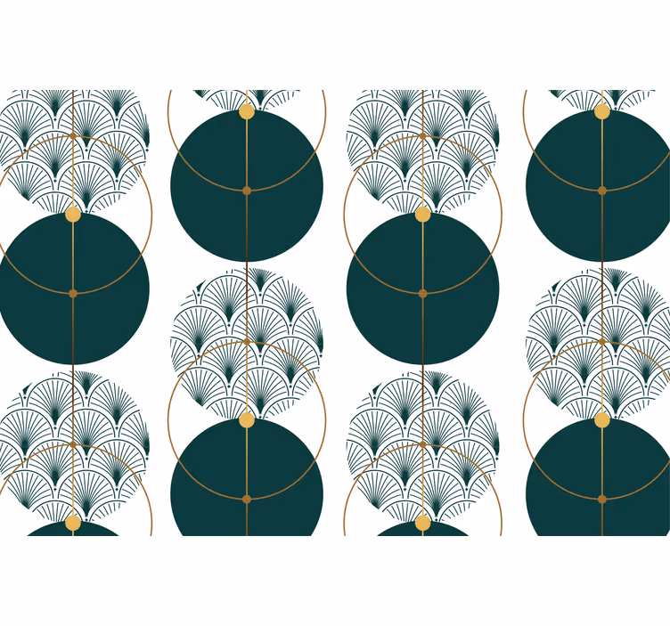 Papel pintado geométrico estilo glamour - TenVinilo