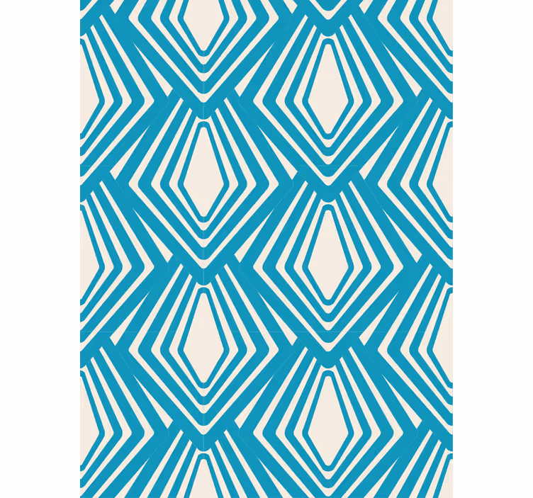 Papel pintado geométrico patrón de diamantes - TenVinilo