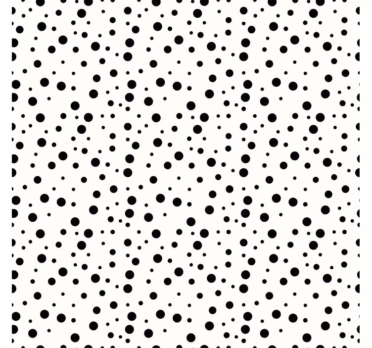 Papel pintado geométrico patrón de puntos monocromos - TenVinilo