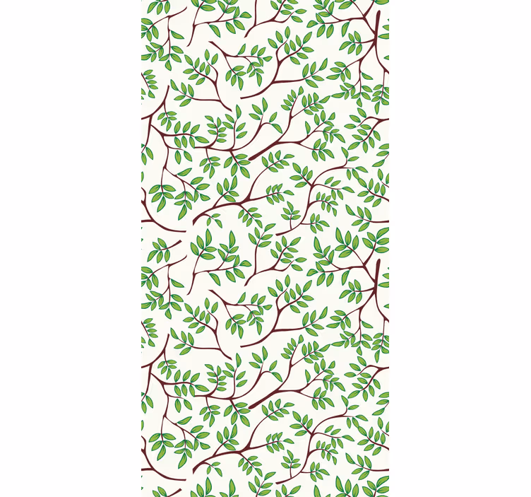 Papel pintado árboles diseño de ramas finas - TenVinilo